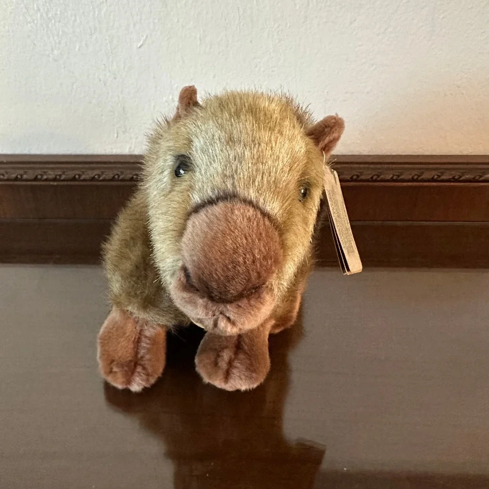 Aurora Miyoni Capybara Plush Realistic Stuffed Animal Brown 8 Inch NWT